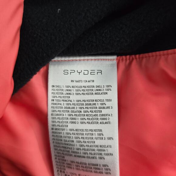NWT Spyder Peak Insulator Women's Jacket Small Coral Pink 229342 Lightweight - Picture 8 of 9